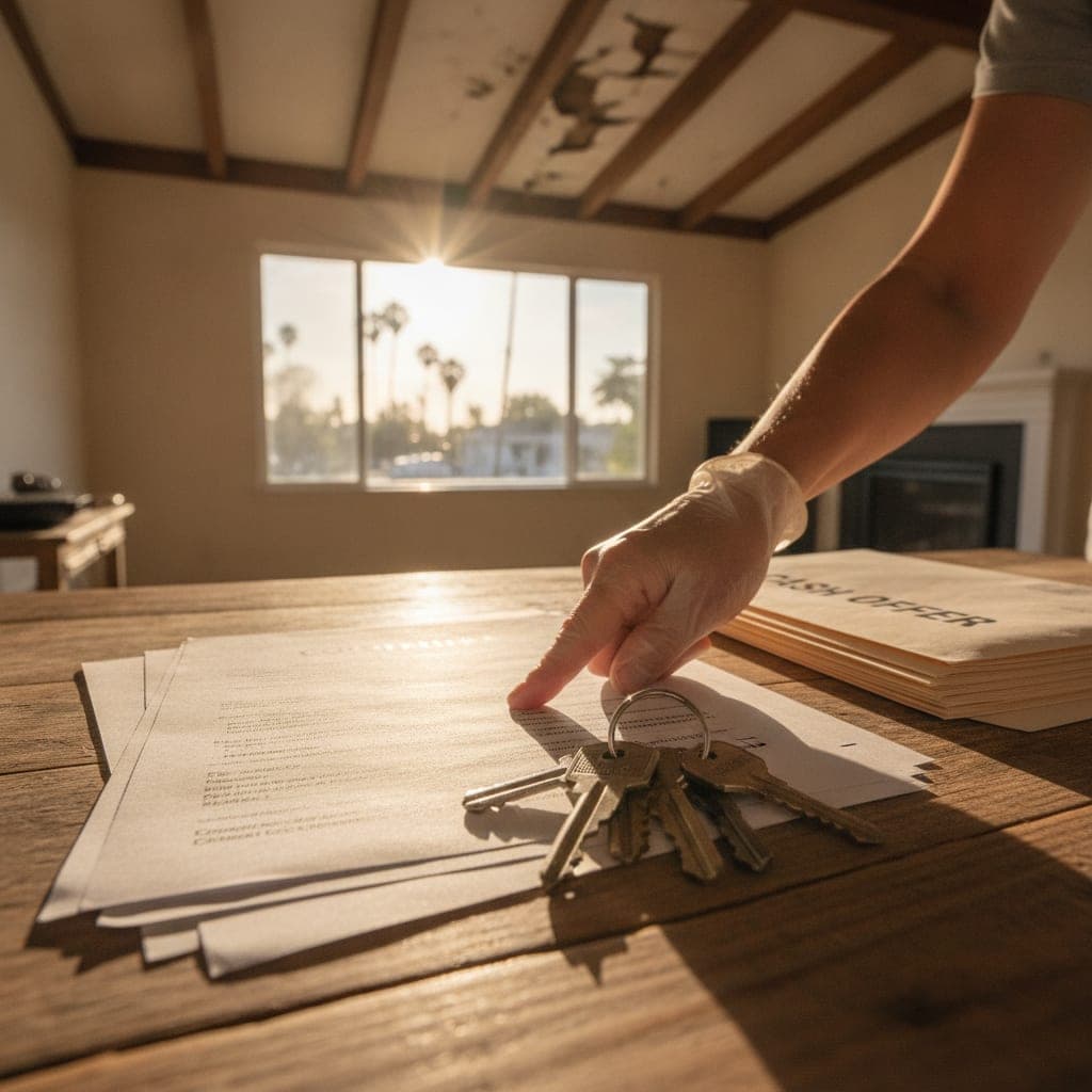 Editorial illustration for How to Sell a Water Damaged House Fast in California